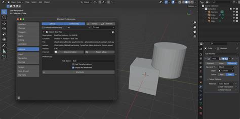 Image result for Boolean Shortcut Blender