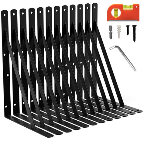 Buy LEOPO 14 Inch Shelf Brackets & Supports, Large Wall Brackets for ...