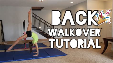 Image result for Back Walkover Tutorial for Beginners