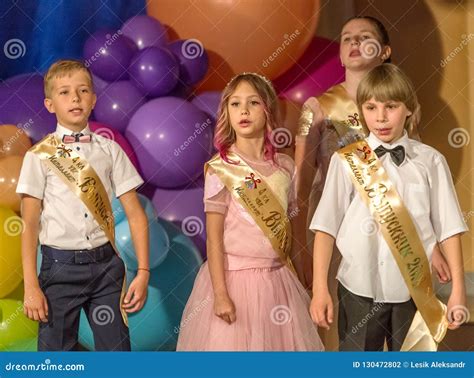 Odessa, Ukraine - May 31,2018: Children`s Musical Group Sing and ...