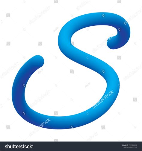 Capital Letter S Cursive Font Tube: เวกเตอร์สต็อก (ปลอดค่าลิขสิทธิ์ ...