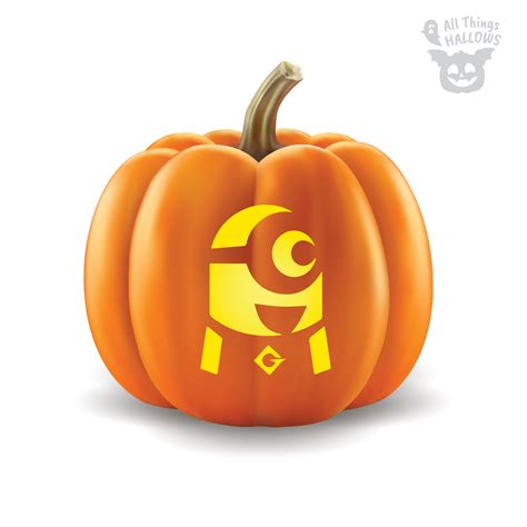 Minion Pumpkin Carving Stencil - Molon Printable