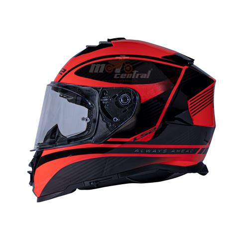 LS2 FF800 Storm II Dodger Black Hi Viz Orange Gloss Helmet– Moto Central