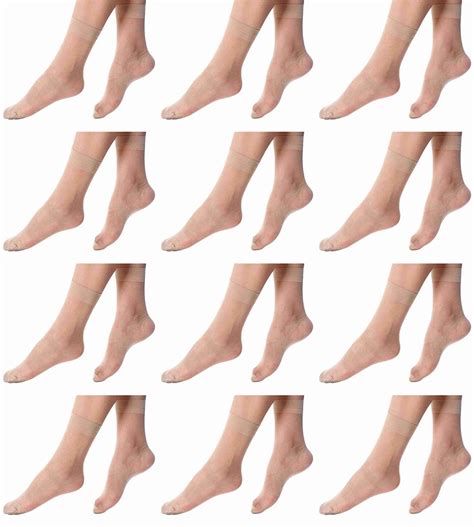 Buy NAWAB Ultra-Thin Transparent Sheer Net Skin Ankle Length No Show ...