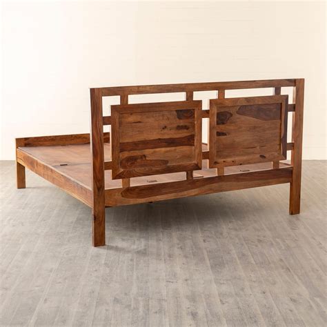 Buy Helios Owen Sheesham Wood King Bed - Brown from Helios by Home ...