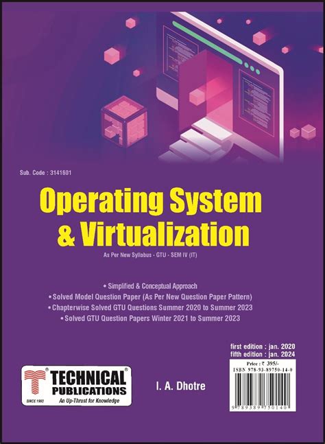 Buy Operating System & Virtualization for GTU (IV- CSE/IT- 3141601 ...