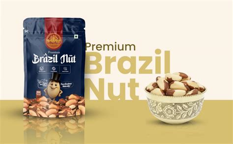 Dry Fruit Farm Premium Brazil Nuts - 200g (Grade A ++ Nuts | Premium ...