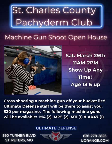 St. Charles County Pachyderm Club Machine Gun Shoot , 590 Turner Blvd ...
