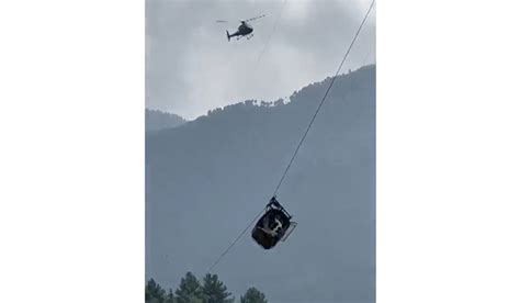 Pakistan: 2 children rescued from dangling cable car; aerial rescue ops ...