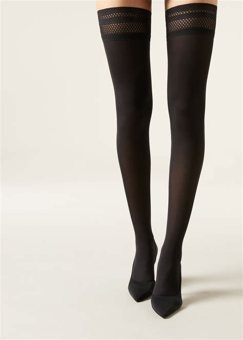 Soft Touch 50 Deniers Thigh High Stockings - Stockings - Calzedonia
