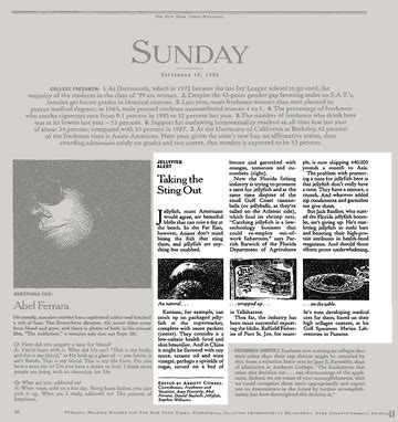 SUNDAY, SEPTEMBER 10, 1995:; JELLYFISH ALERT: Taking the Sting Out ...