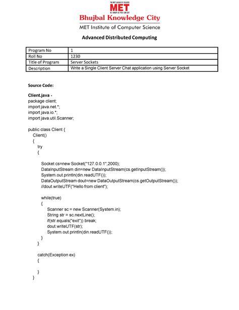 1230-P 1 - this is practical of distributed computing Mumbai university ...