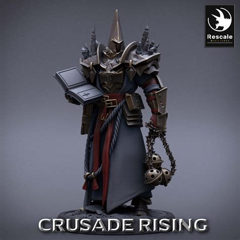 Buy Templar Priest • Crusade Rising • by Rescale Miniatures | Dungeons ...