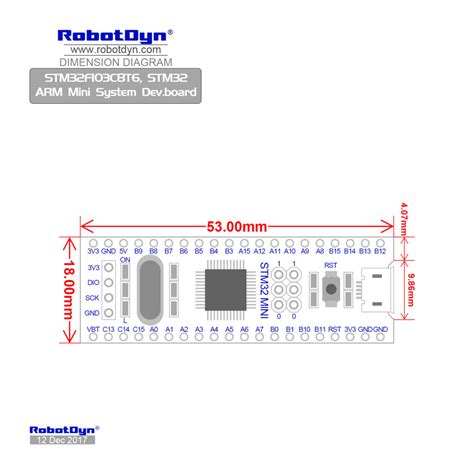 STM32 Black Pill Placa de desarrollo STM32F103C8T6 64KB Flash, ARM ...