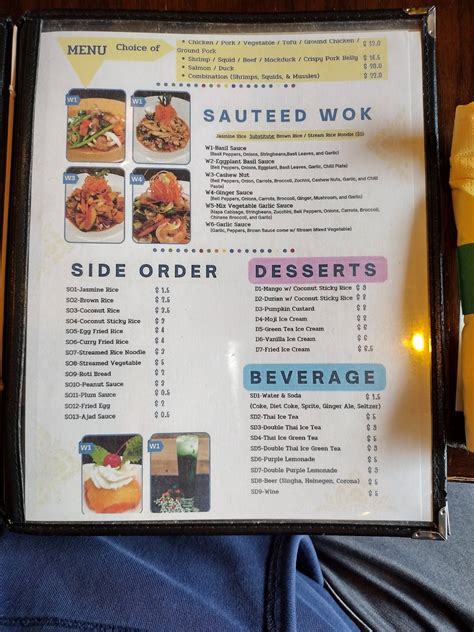 Carta del restaurante GRACE THAI 2, Nueva York
