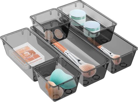 Amazon.com: WOWBOX 6 Pack Clear Drawer Organizer Set, Acrylic Drawer ...