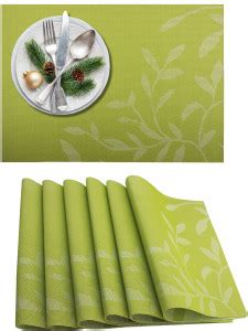 YELONA Rectangular Pack of 6 Table Placemat - Buy YELONA Rectangular ...