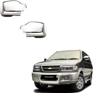 Carsaaz N0578 Side Mirror Cover Chrome Chevrolet Tavera Side Garnish ...