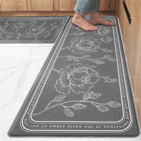 Amazon.com: ROTTOGOON Kitchen Floor Mat Set of 2, Cushioned Anti ...