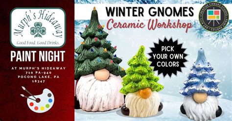 Ceramic Gnome Workshop at Murph’s Hideaway, Murph's Hideaway, Pocono ...