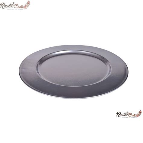 Silver Charger Plate – rustikcraft