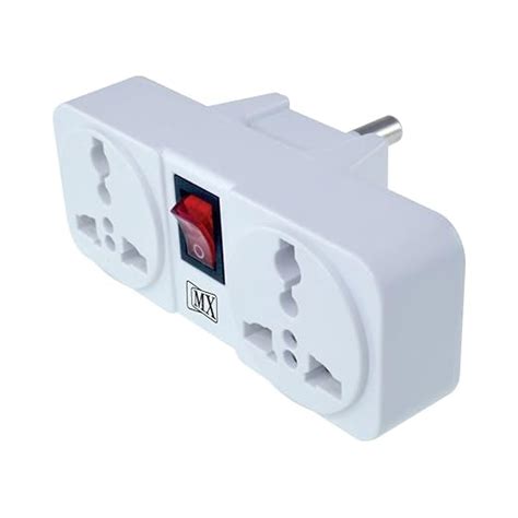 MX Cordless Wall Socket Multi Outlet Extension Board with On/Off Switch ...
