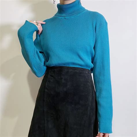 light blue cotton long sleeve s top | LEMON