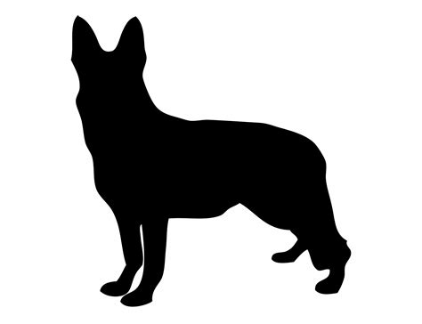 Dog German Shepherd Silhouette Free Stock Photo - Public Domain Pictures - silhouette of german shepherd