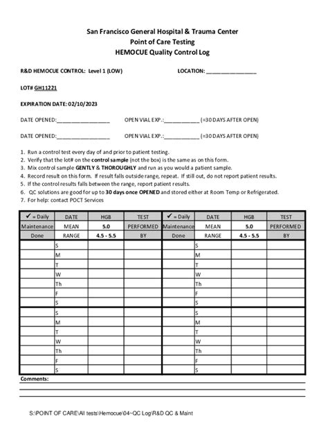 Fillable Online Zuckberg San Francisco General Hospital and Trauma ...