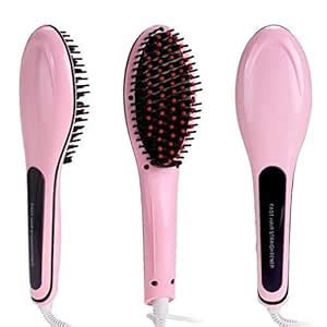 Varni Hub Fast Hair Straightener Brush with Adjustable Temperature ...