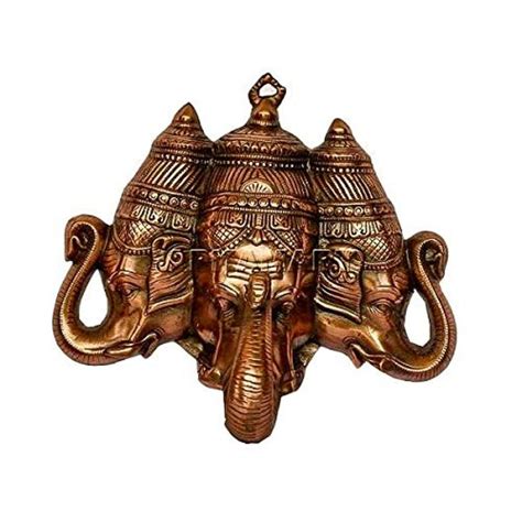 Apkamart Handcrafted 3 Face Lord Ganesh Wall Hanging 16 Inch for Home ...