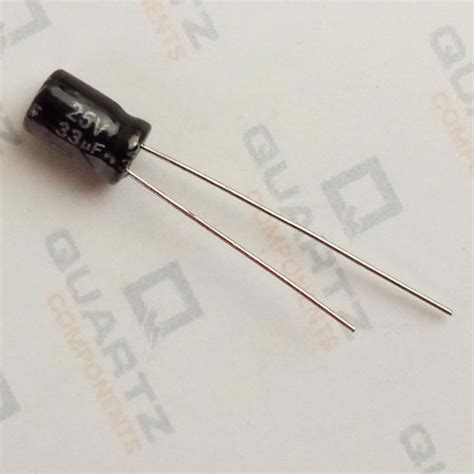 33uF 25V Electrolytic Capacitor – QuartzComponents