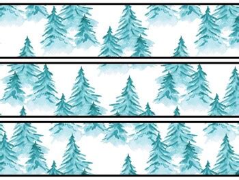 Christmas Trees Bulletin Board Decor Kit, Christmas Trees Letters ...