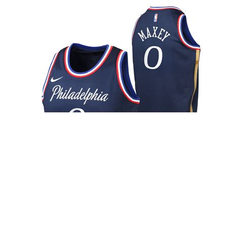Tyrese Maxey Philadelphia 76ers 2026 City Edition Youth NBA Swingman J ...