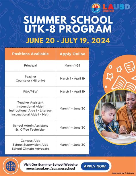 Lausd Summer School Schedule 2024