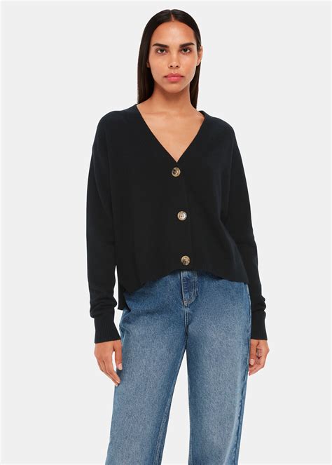 Black Cashmere Cardigan | WHISTLES