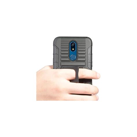 Buy Nakedcellphone Black Rugged Case Cover [with Finger Grip Stand ...