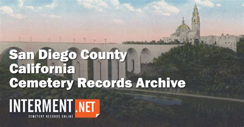 San Diego County Cemetery Records, California | Genealogy