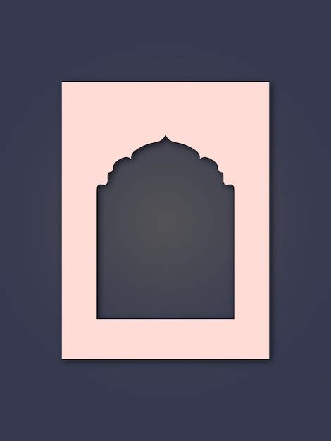 Arabic style cut out background Vector illustration | Premium Vector