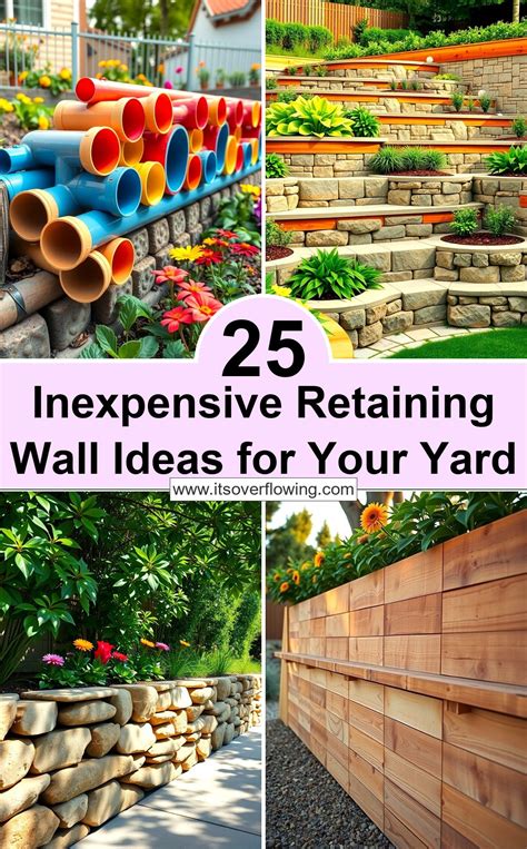 25 Inexpensive Retaining Wall Ideas for Your Yard