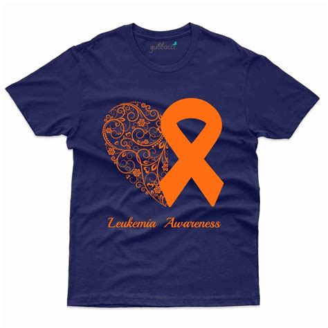 Ribbion Design T-Shirt - Leukemia Collection | Gubbacci