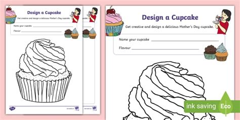 Design a Cupcake Activity| Mother's Day Cupcakes Resource