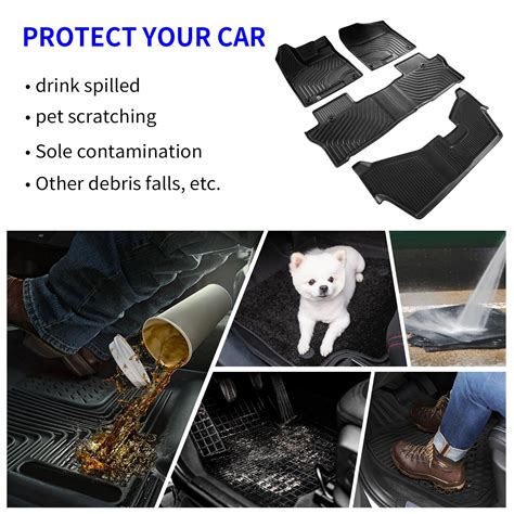 Rongtaod Fit 2016-2022 Honda Pilot Floor Mats Trunk Mat Cargo Mat Cargo ...