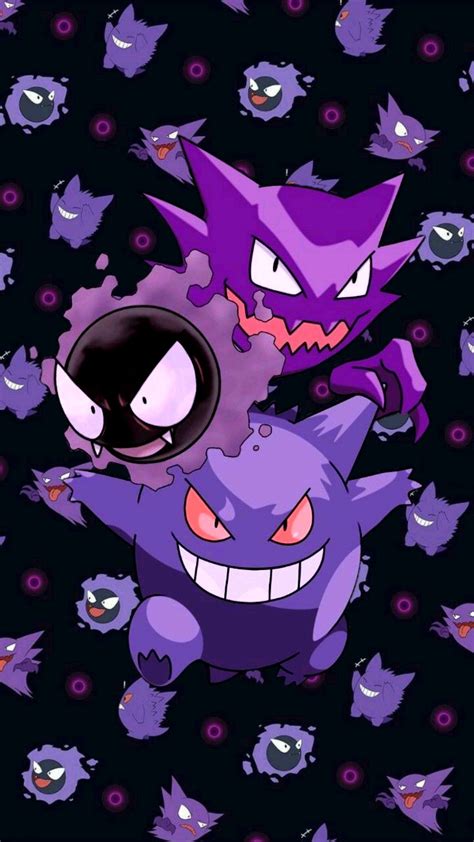 Wallpaper Gengar in 2025 | Pokemon cards, Pokemon halloween, Haunter ...