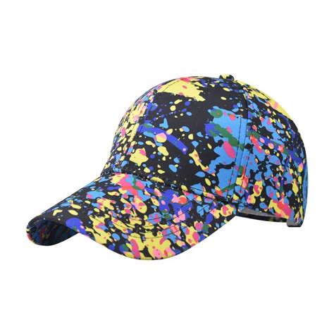 MEICHEN Black Women's Baseball Caps, Gradient Baseball Cap Casual Trend ...