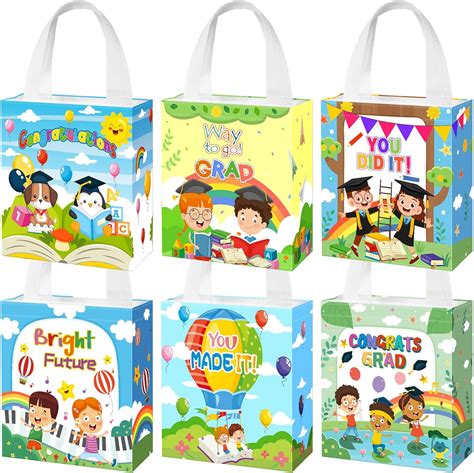 Amazon.com: SilTriangle 36 Pcs Preschool Graduation Gift Bags Bulk Non ...