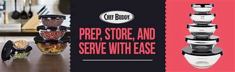 Chef Buddy Glass Food Storage Containers With Snap Lids 10 | Desertcart ...