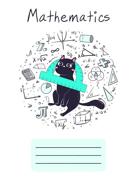 Couverture D'un Cahier D'exercices Pour Une Matière Scolaire De ...