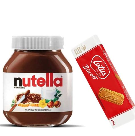 Buy Nutella Chocolate Spread 350g & Lotus Biscoff Biscuit 250g. Online ...