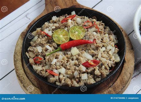 Reshly Cooked Filipino Food Called Pork Sisig Stock Photo - Image of ...